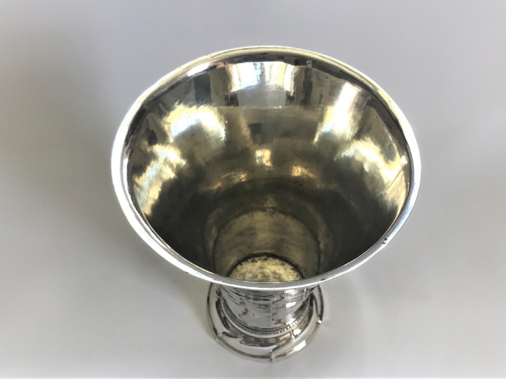 A fabulous 18th Century Swedish silver vase View V