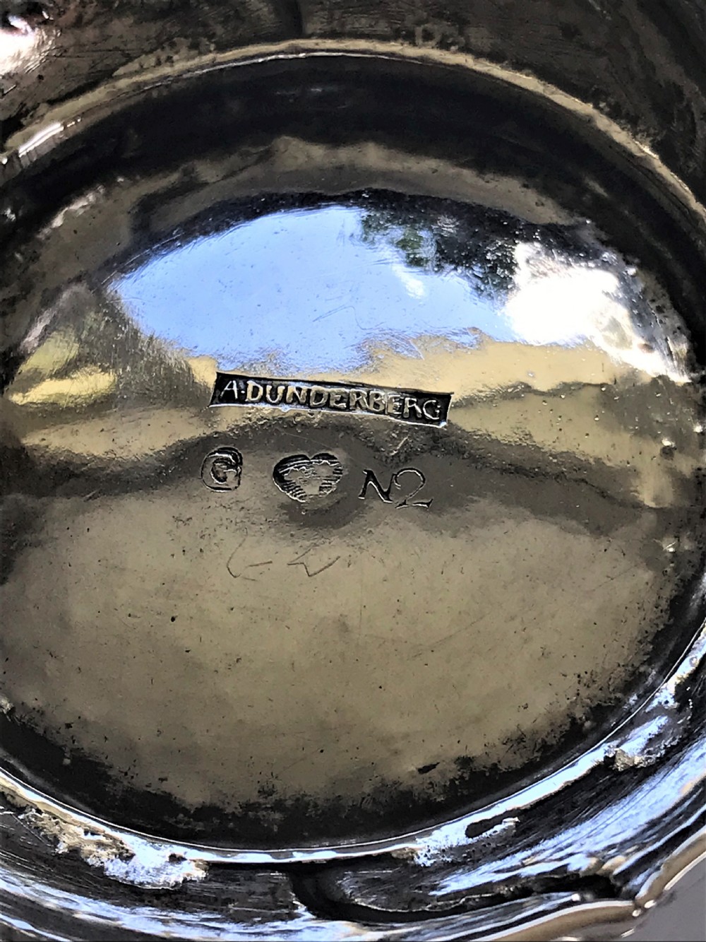 A fabulous 18th Century Swedish silver vase View VIII