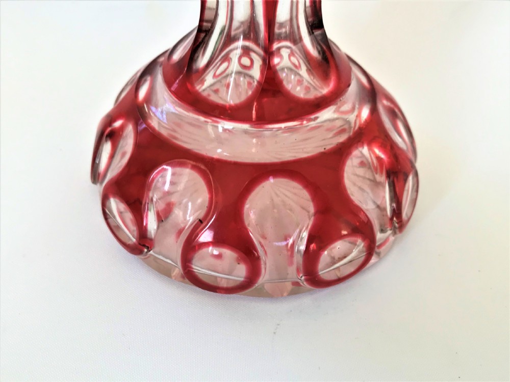 A Gorgeous Silver & Glass Bohemian Cologne Bottle View III