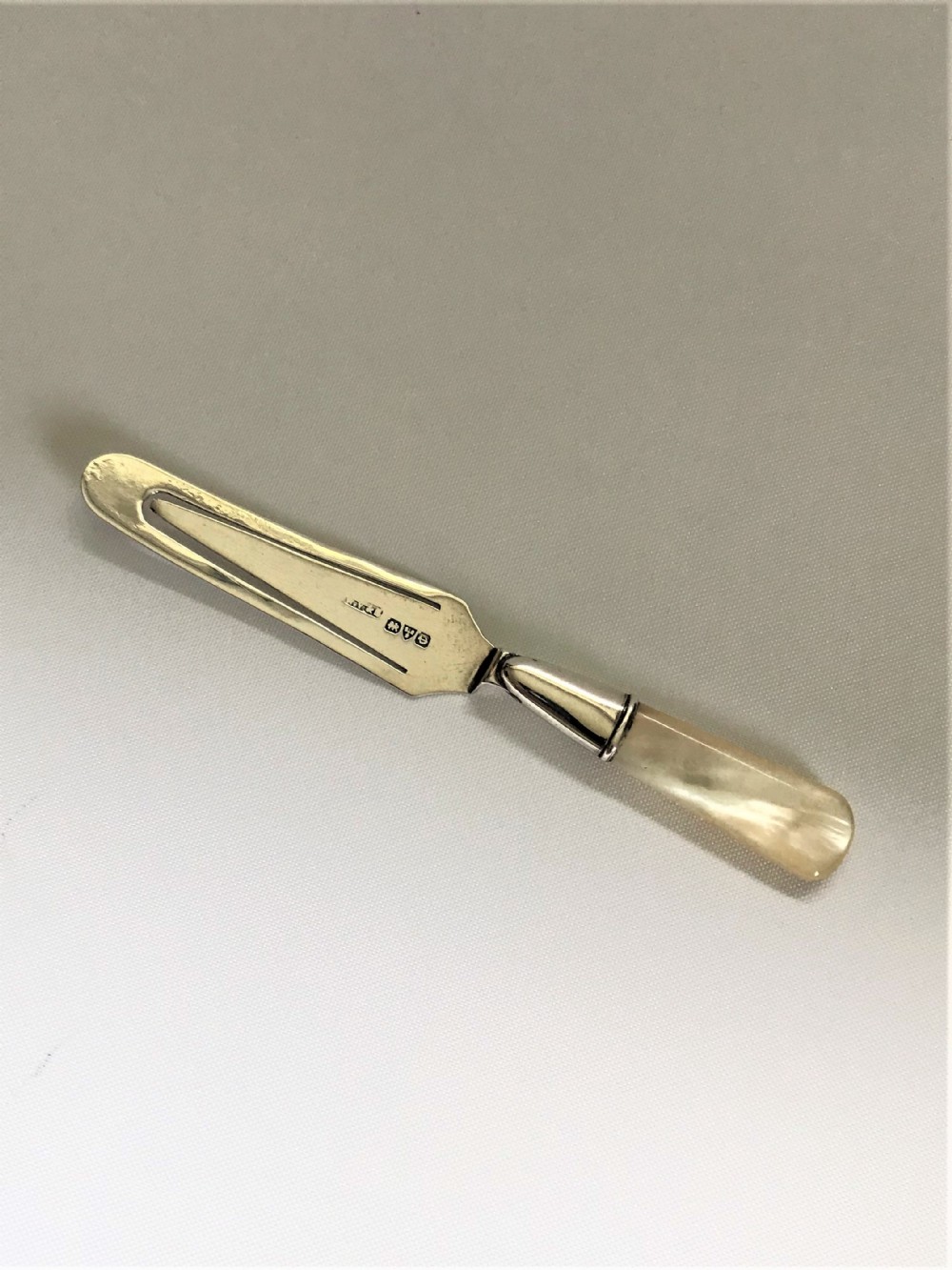 An unusual Chester silver bookmark
