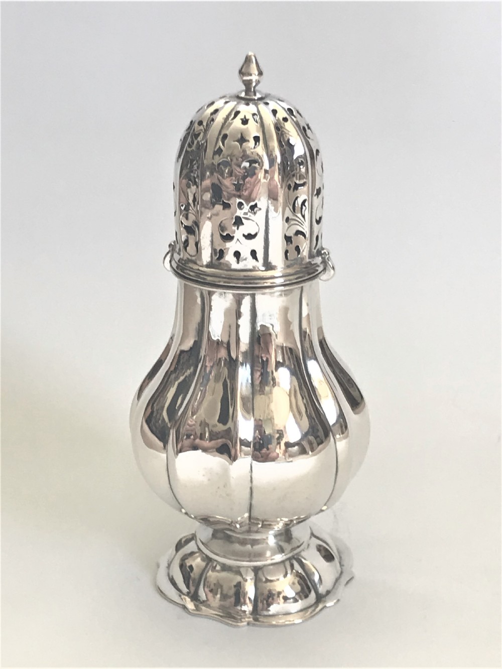 A rare 18th Century Scandinavian silver sugar caster