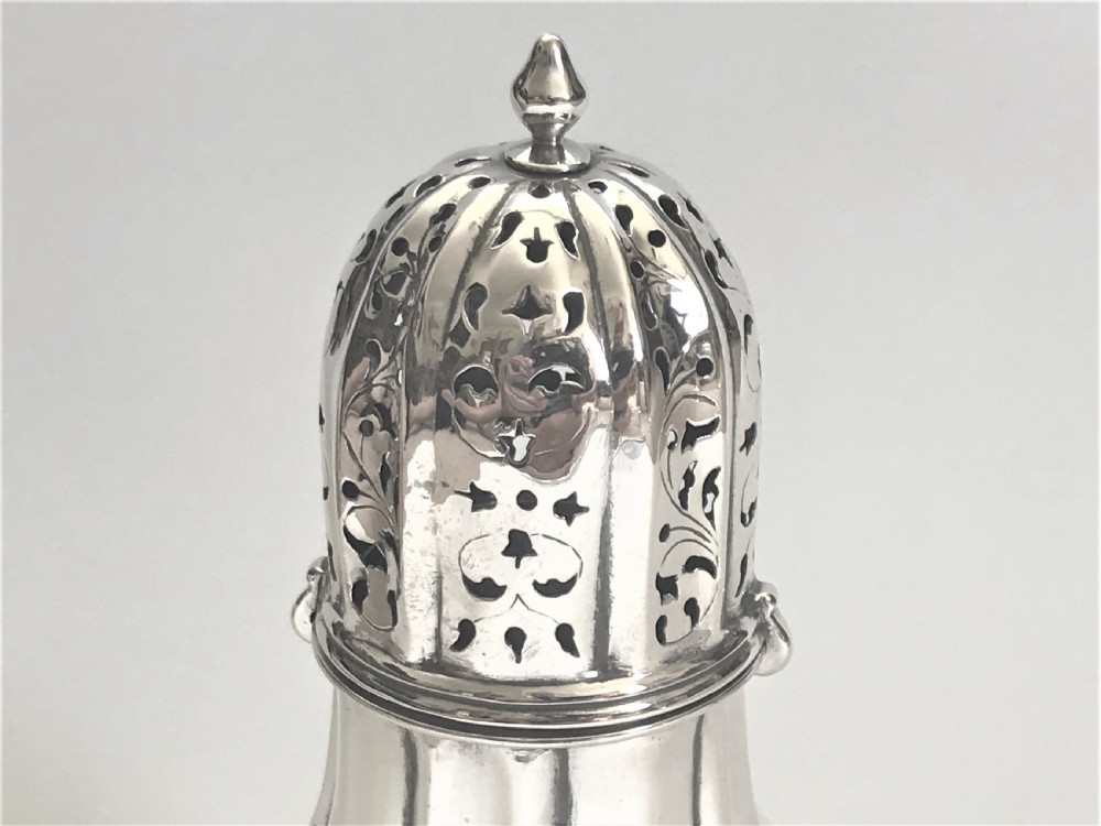 A rare 18th Century Scandinavian silver sugar caster View IV