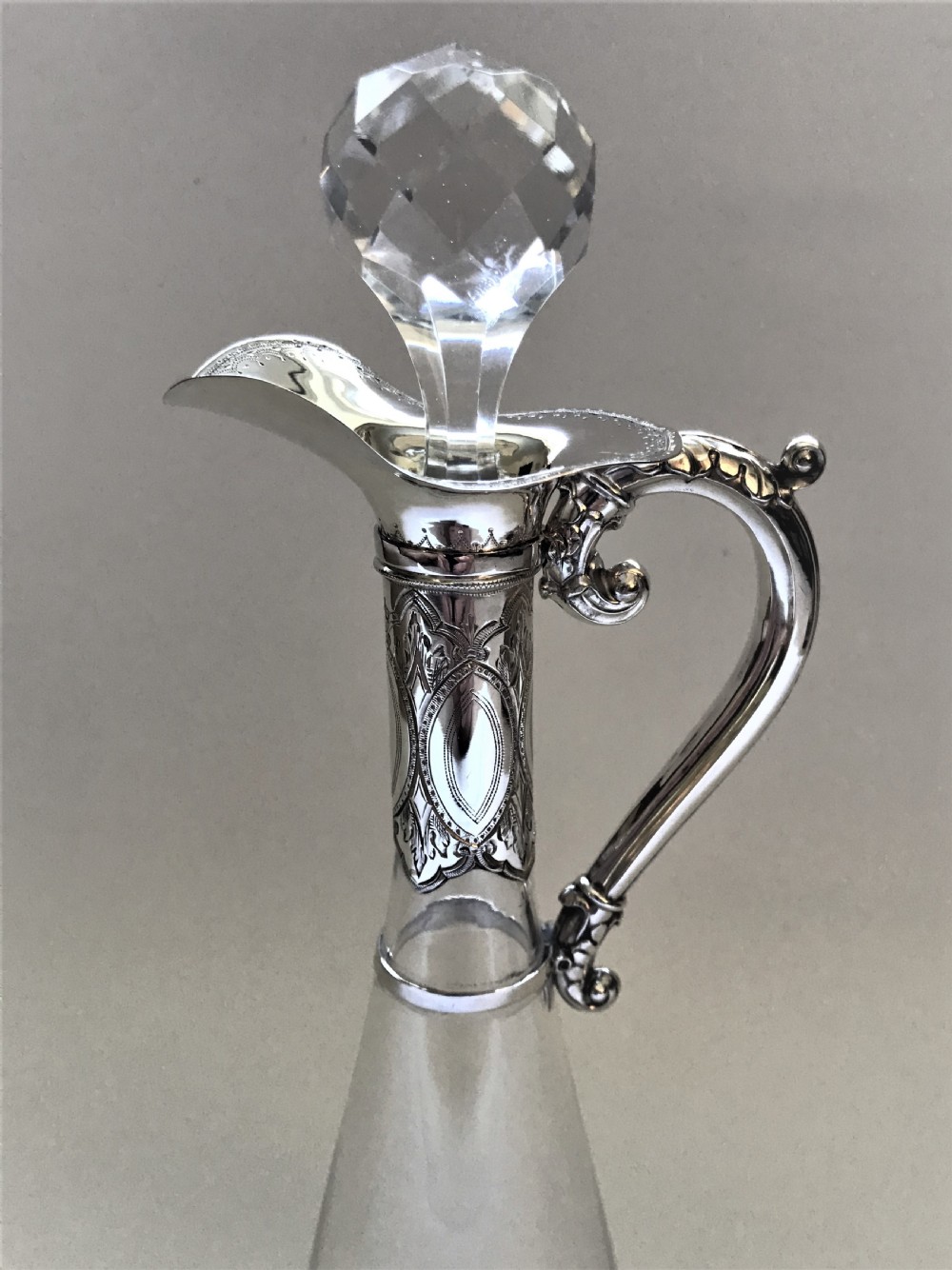 A gorgeous Dutch silver mounted spirit jug View III