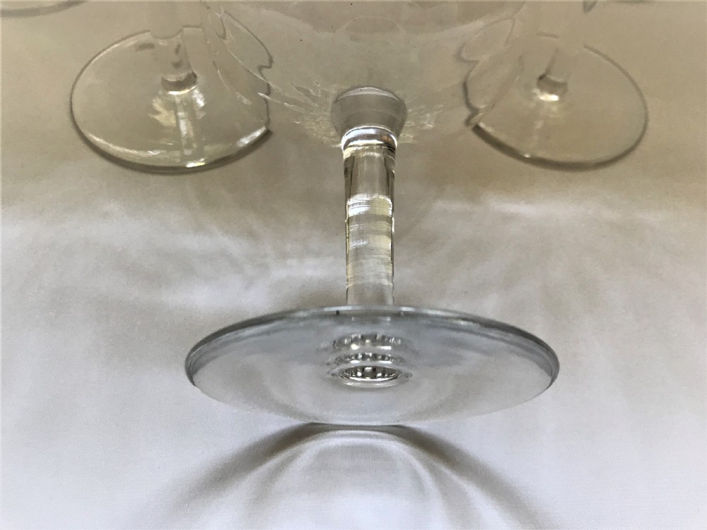 A stylish set of 6 French champagne glasses View VI