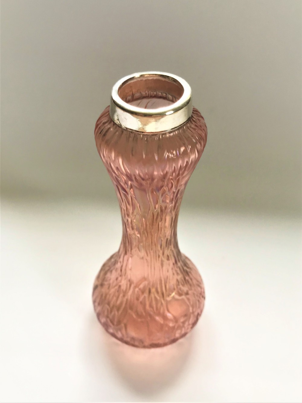 A charming Art Nouveau silver mounted vase View III