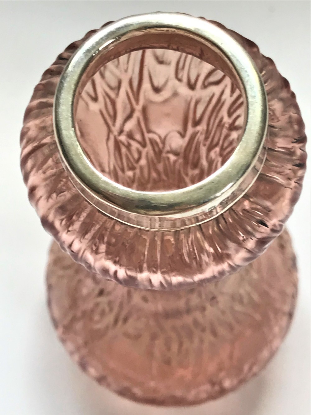 A charming Art Nouveau silver mounted vase View V