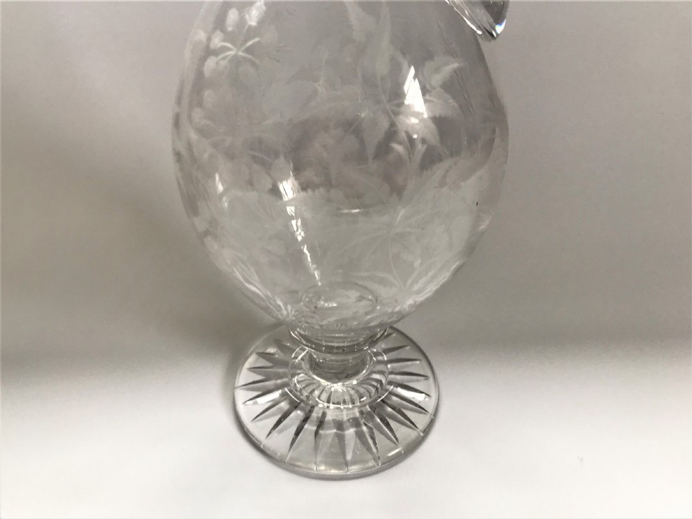 A stunning Victorian glass wine jug View III