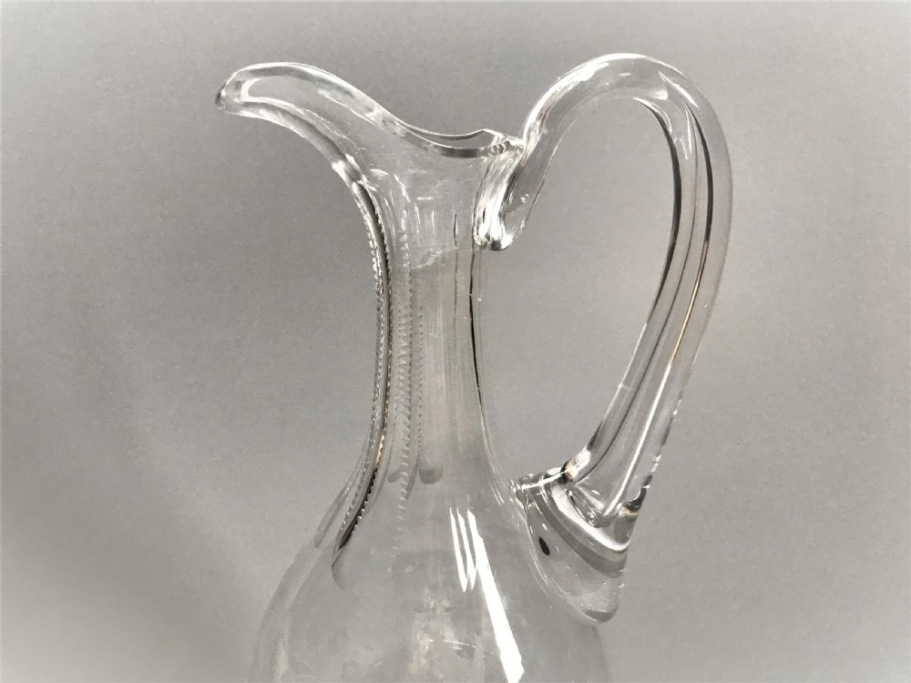 A stunning Victorian glass wine jug View IV