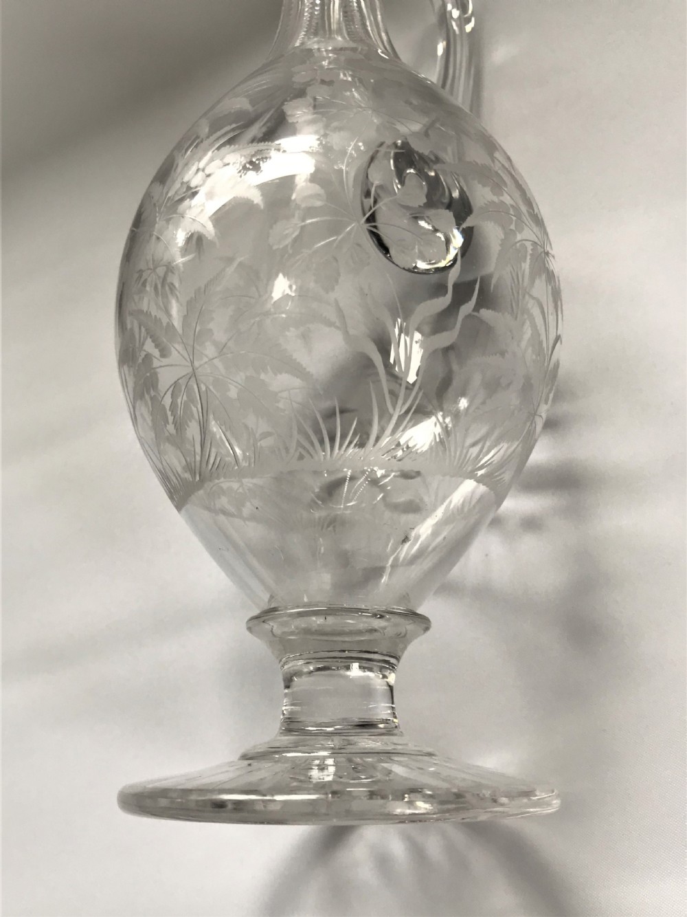 A stunning Victorian glass wine jug View VII