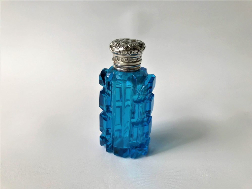 A stunning Victorian silver mounted scent bottle View III