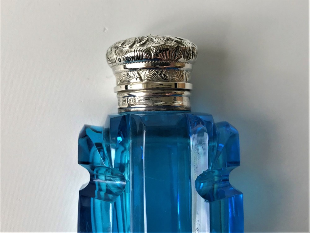 A stunning Victorian silver mounted scent bottle View IV