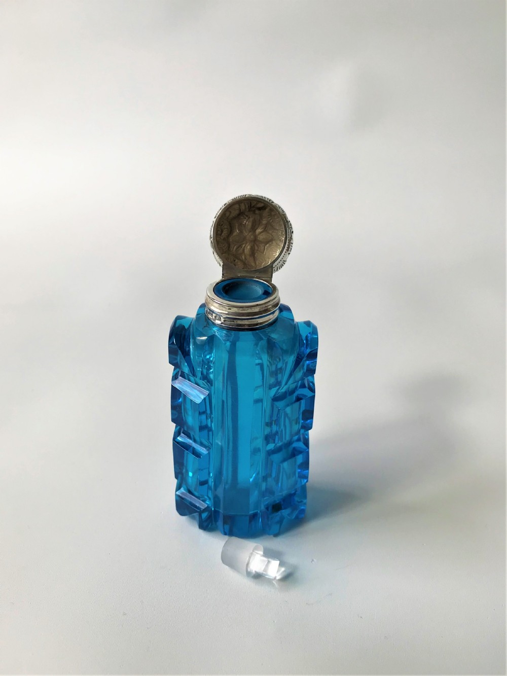 A stunning Victorian silver mounted scent bottle View VIII