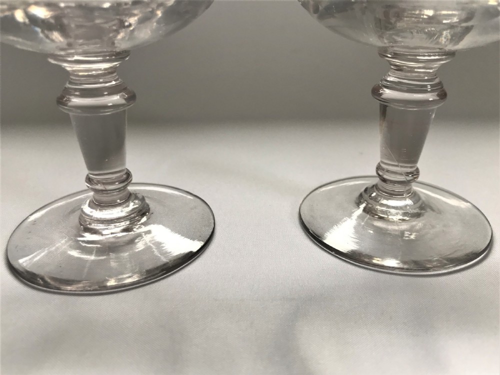 A pair of French cut glass champagne bowls View III