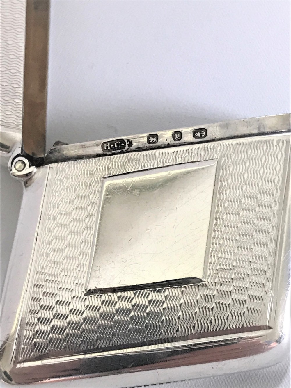 A rare Victorian novelty trapezium silver vesta View V