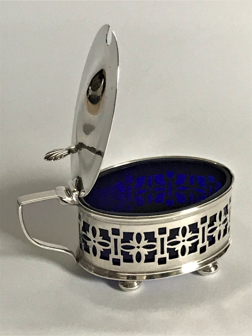 A lovely three piece silver cruet View IV
