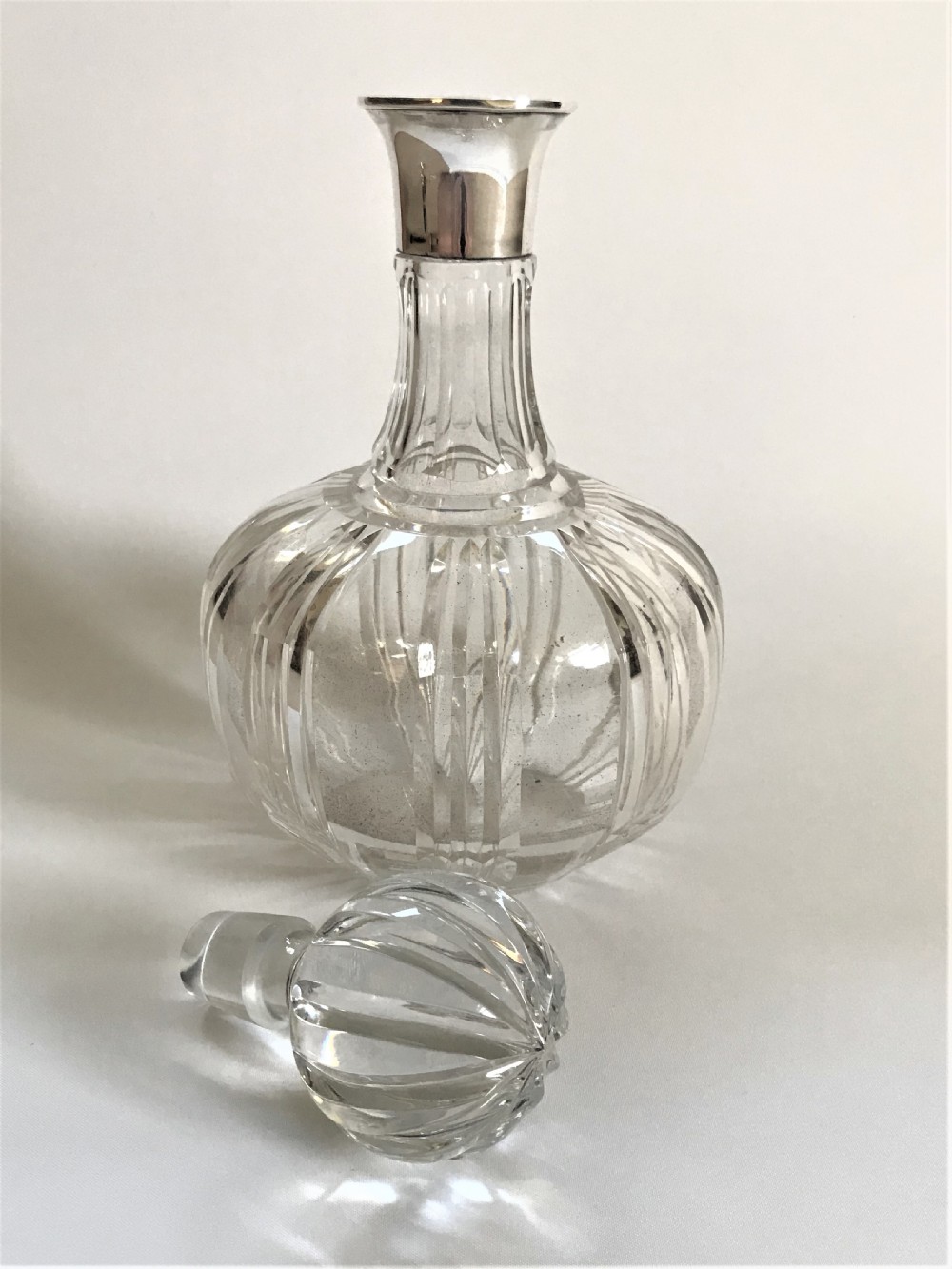 A handsome Art Deco silver mounted decanter View II
