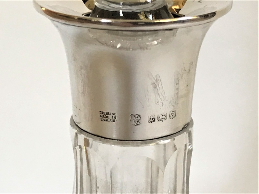 A handsome Art Deco silver mounted decanter View VII