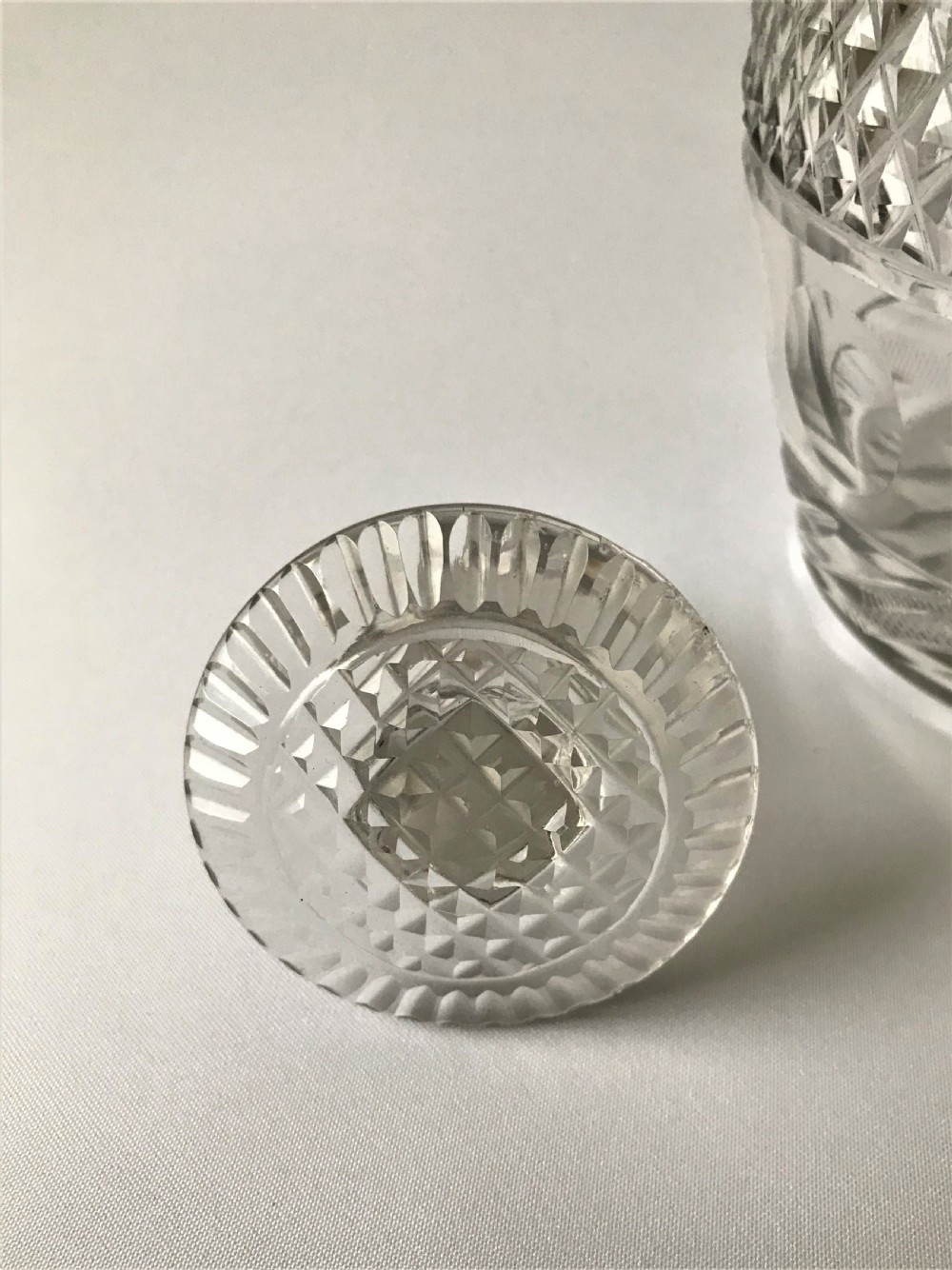 A Handsome Full Size Georgian Cut Glass Decanter View VII