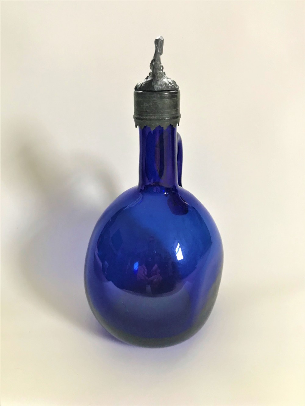 A stunning Bristol Blue wine jug View II