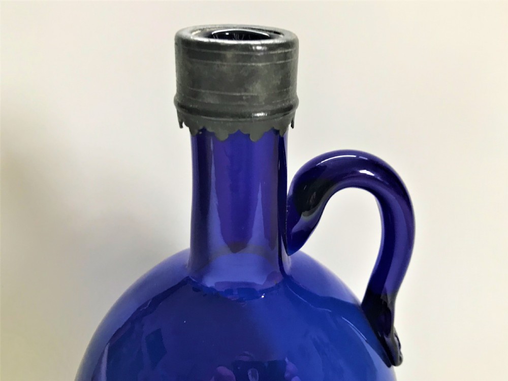 A stunning Bristol Blue wine jug View III