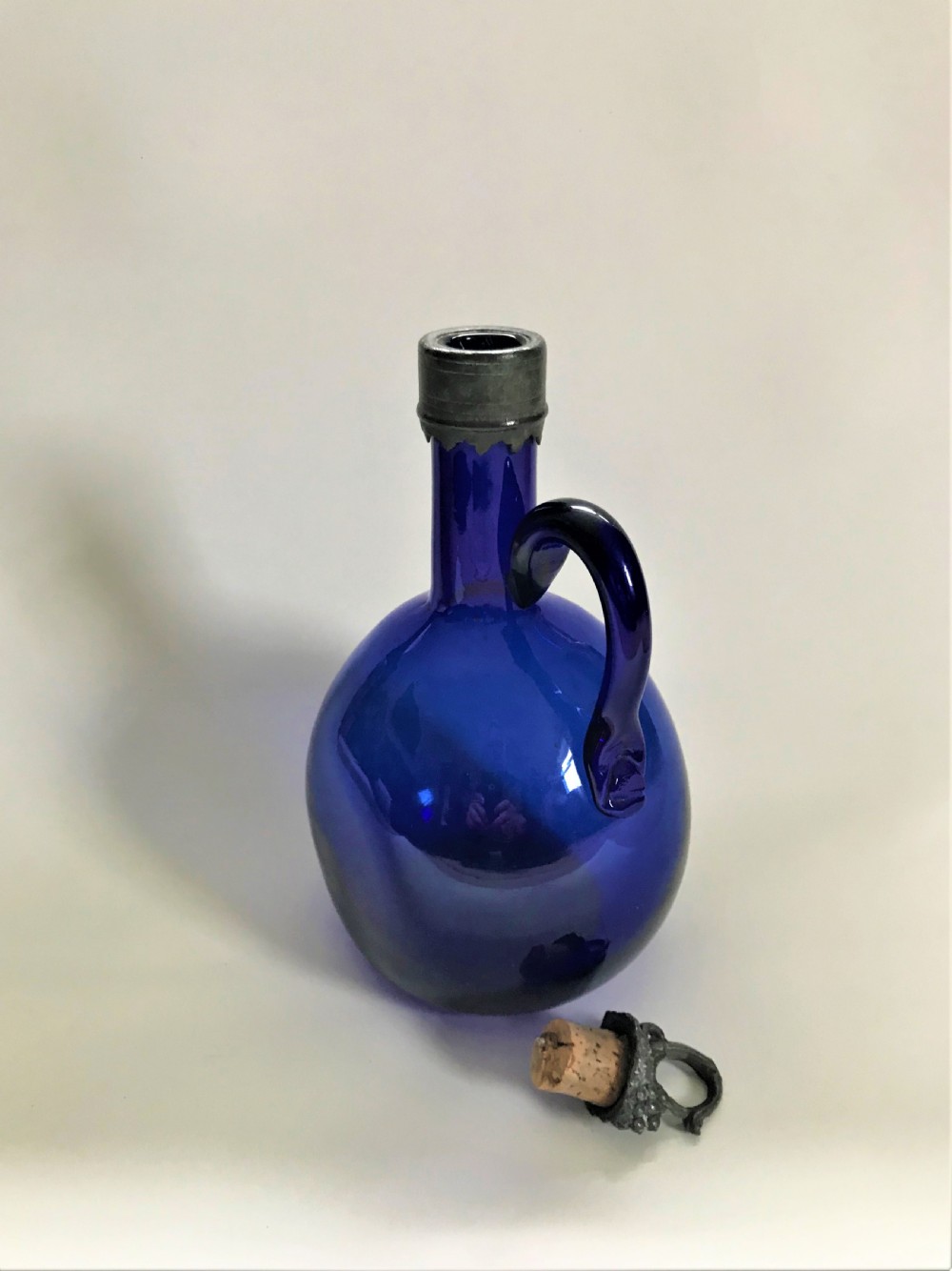 A stunning Bristol Blue wine jug View IV