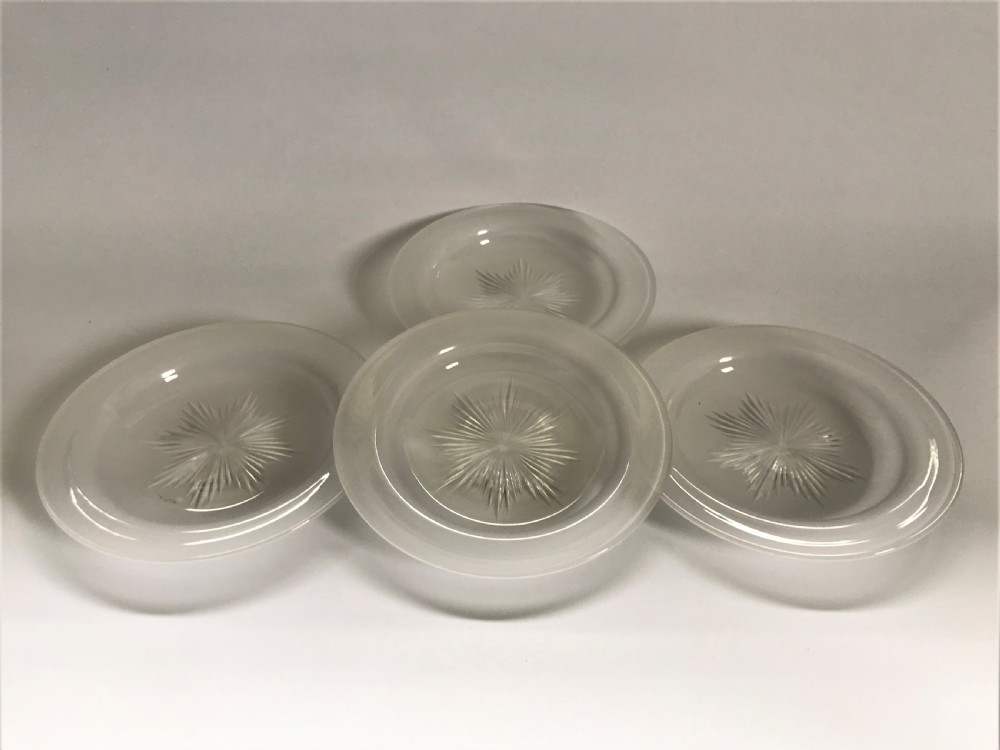 A gorgeous set of 4 Victorian ice plates View IV