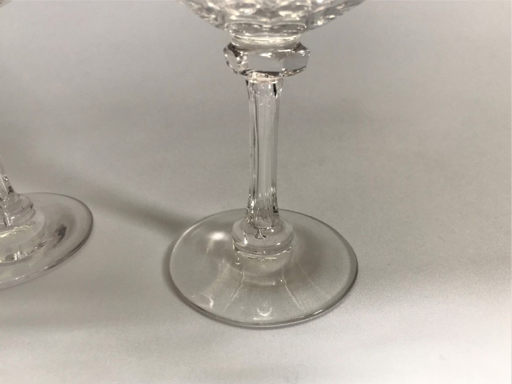 A pair of Victorian cut glass champagne bowls View II