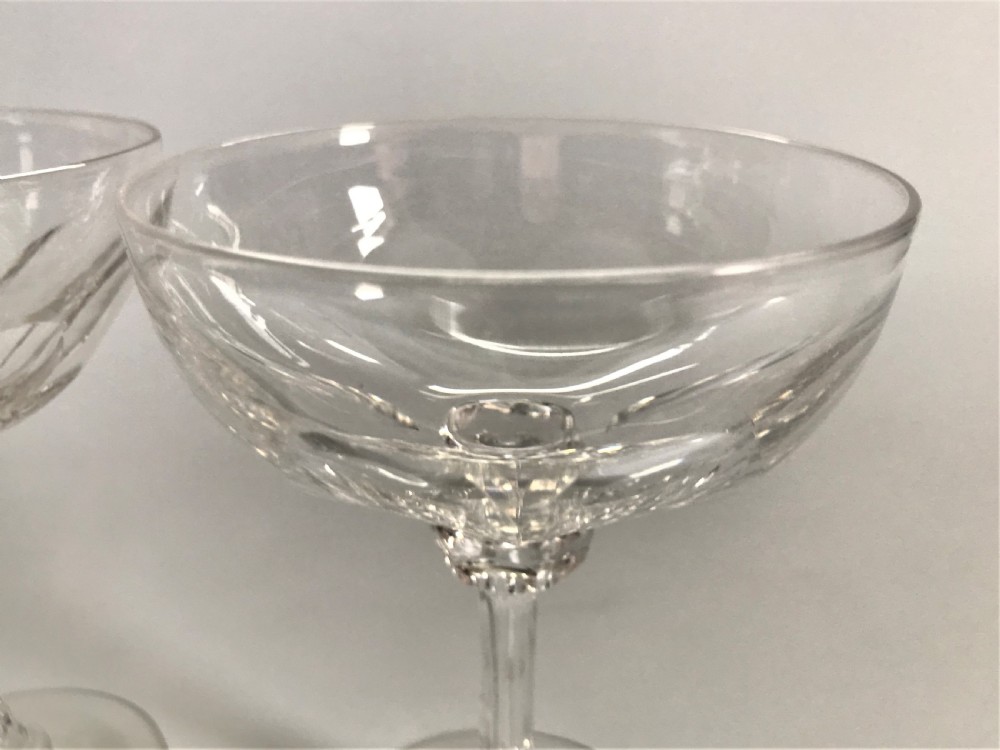 A pair of Victorian cut glass champagne bowls View IV