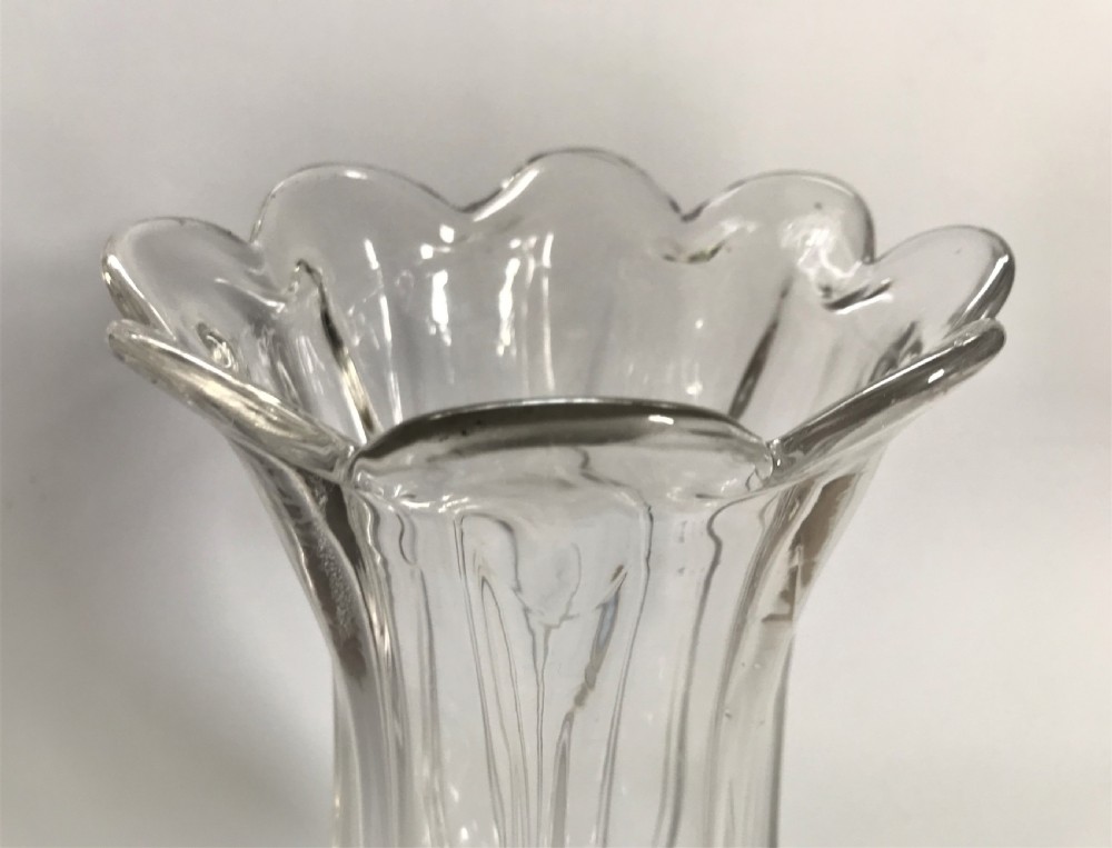 A handsome early Victorian wrythen celery vase View III