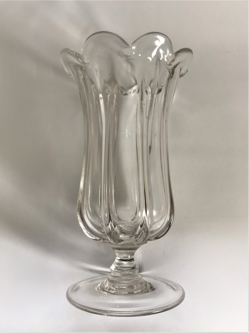 A handsome early Victorian wrythen celery vase View VI