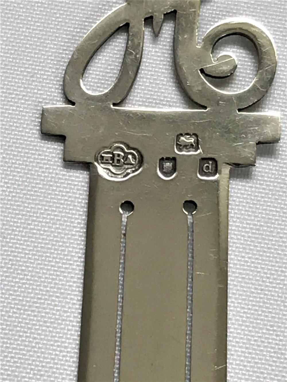 A charming Victorian silver bookmark 'H' terminal View IV
