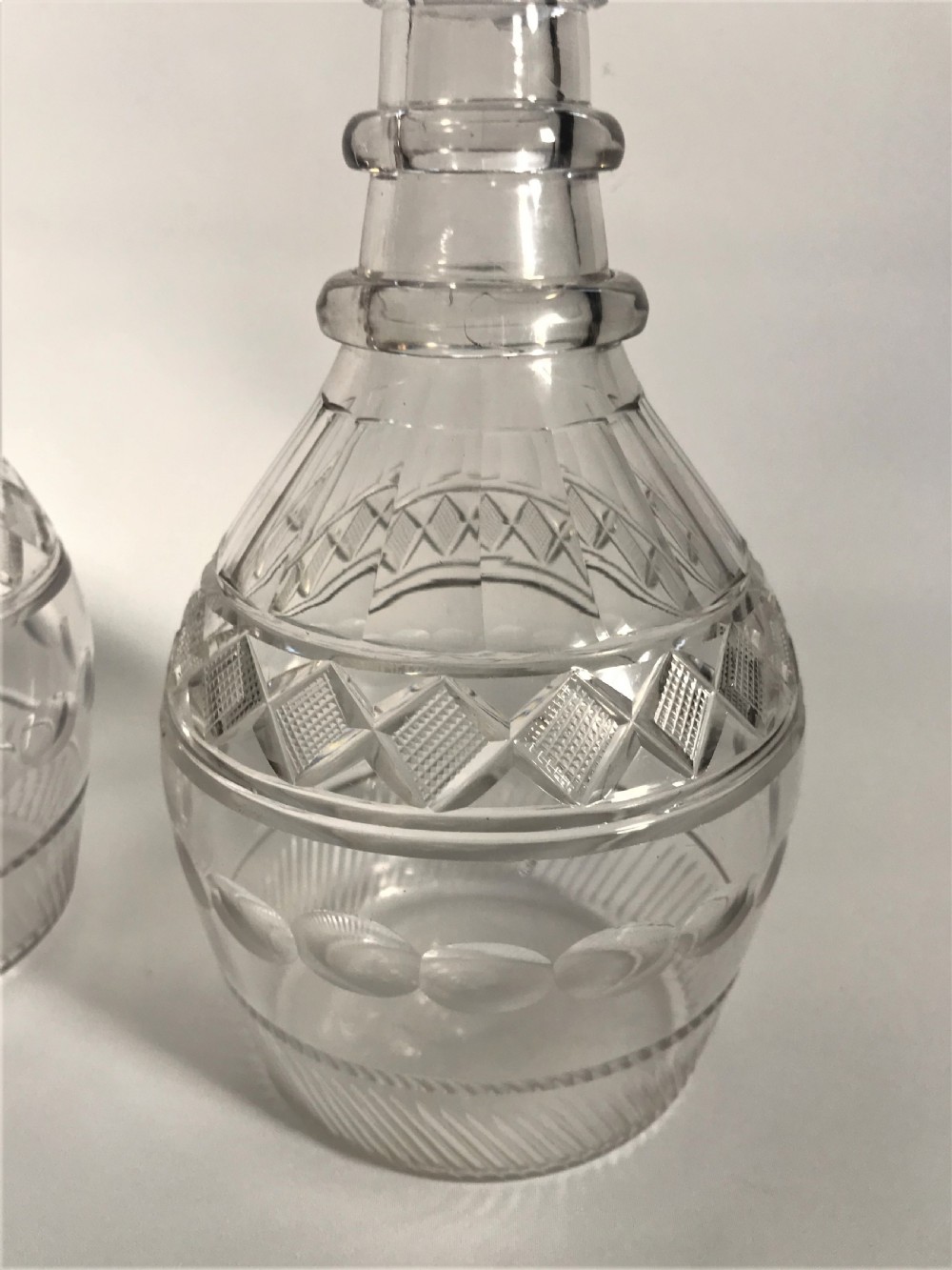 A fabulous pair of full size Georgian decanters View IV