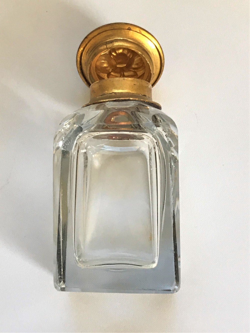 A gorgeous French ormolu and cut glass cologne/toilet water stand View VI