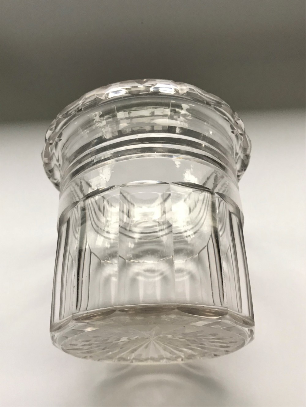 A rare Regency cut glass bottle/decanter coaster View IV