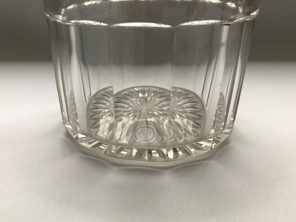 A rare Regency cut glass bottle/decanter coaster View V