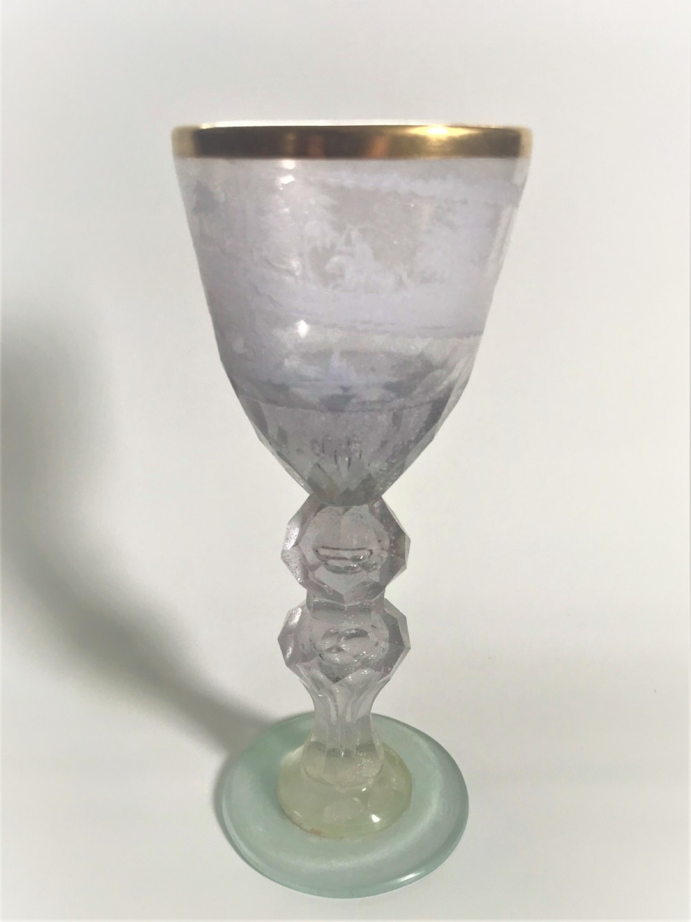 An imposing 19th Century Bohemian goblet