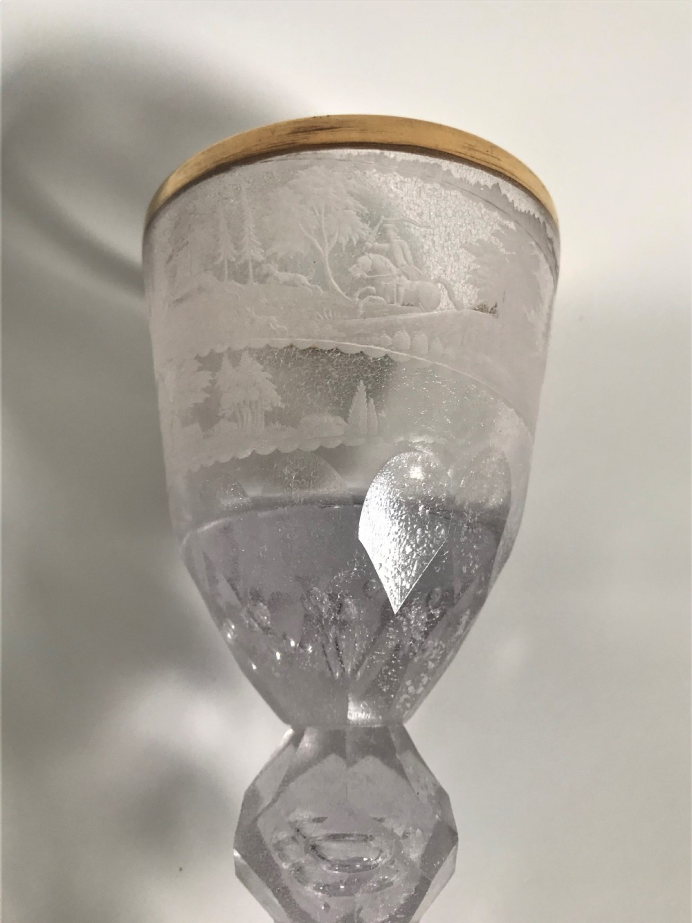 An imposing 19th Century Bohemian goblet View V