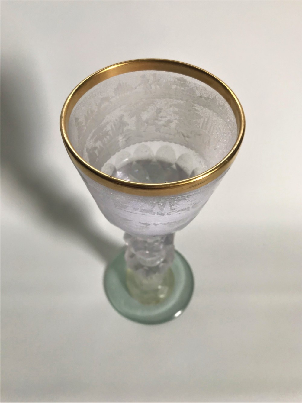 An imposing 19th Century Bohemian goblet View VII