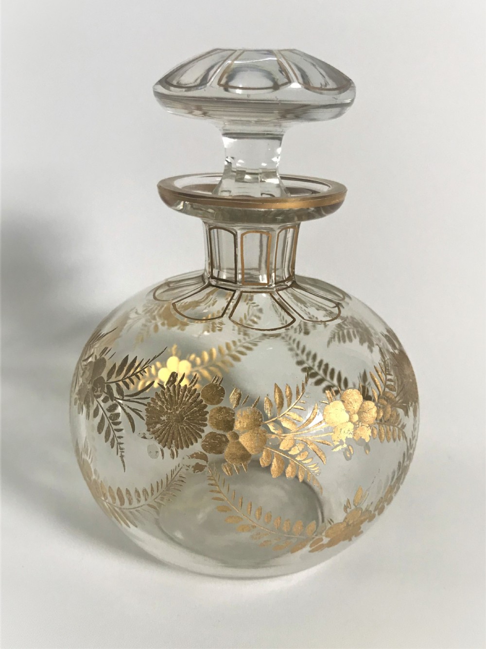 A stunning gilded French table cologne bottle View IV