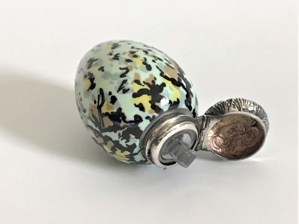 A Gorgeous Victorian Silver Mounted 'Egg' Scent Bottle View IV