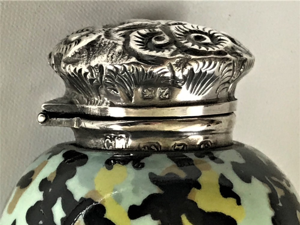 A Gorgeous Victorian Silver Mounted 'Egg' Scent Bottle View VI