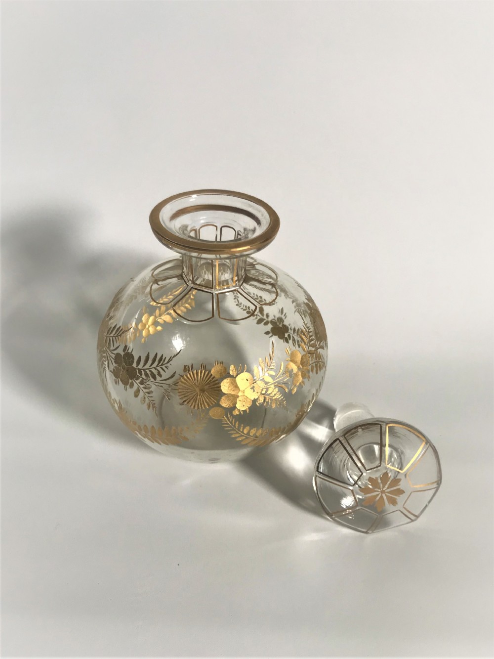 A stunning gilded French table cologne bottle View III