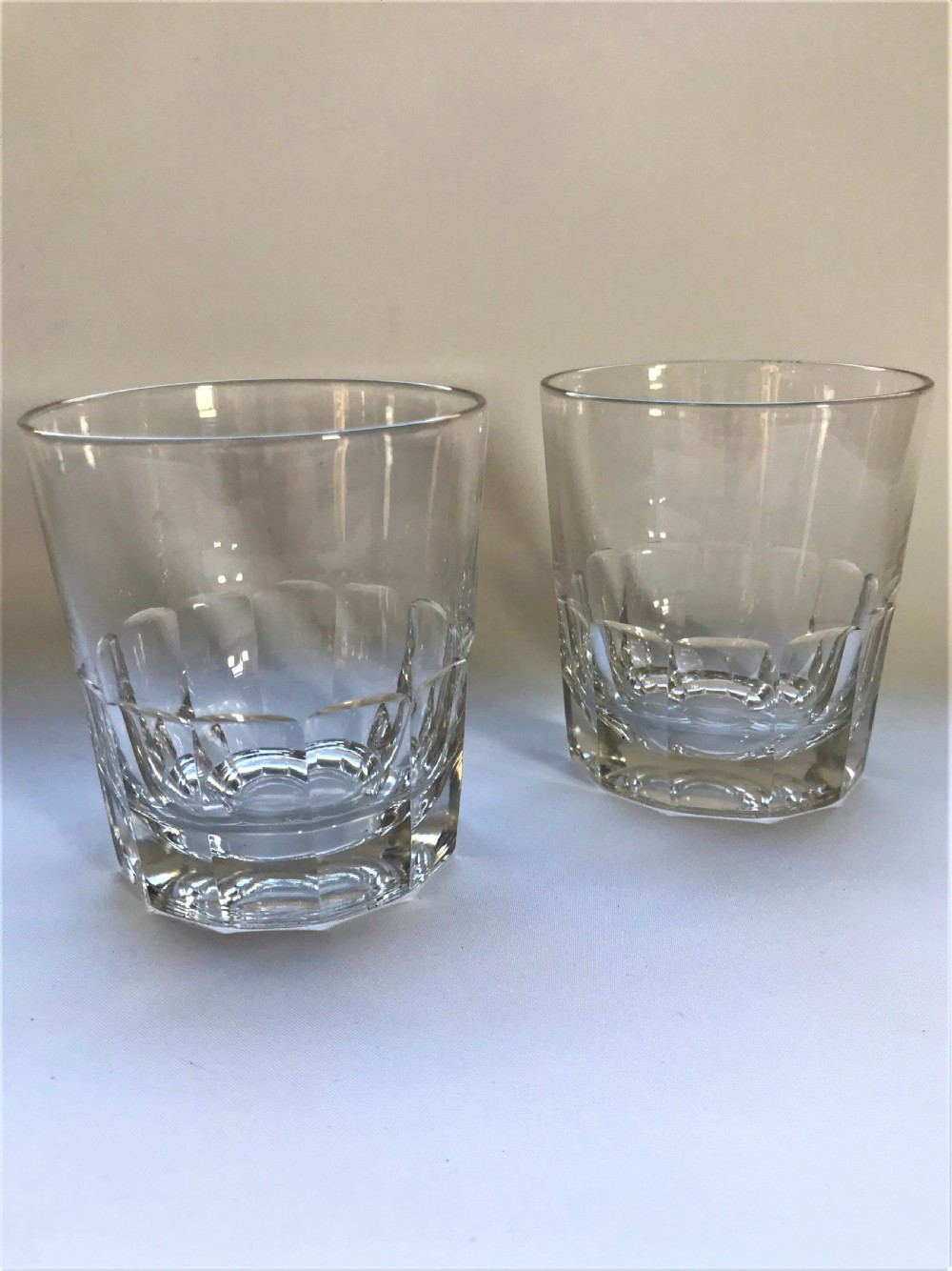 A stylish pair of 19th Century cut Whisky tumblers