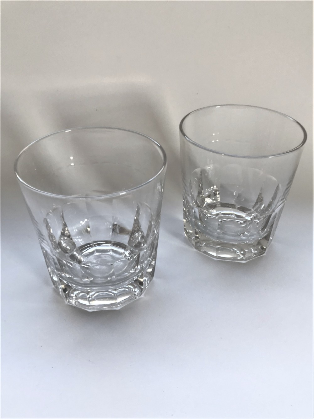 A stylish pair of 19th Century cut Whisky tumblers View II