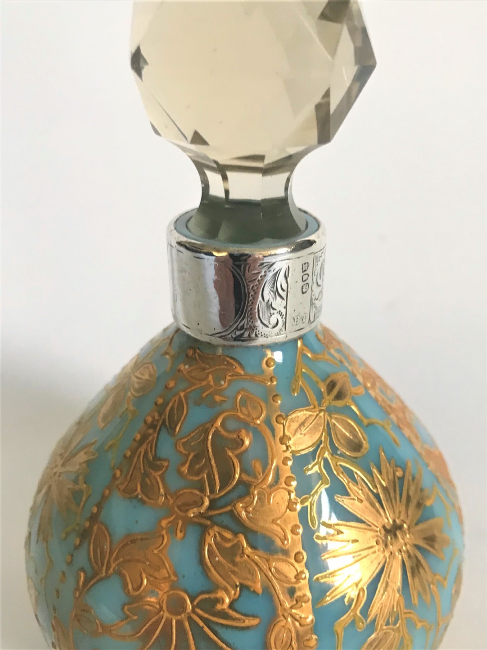 A lovely Victorian silver mounted cologne bottle View III