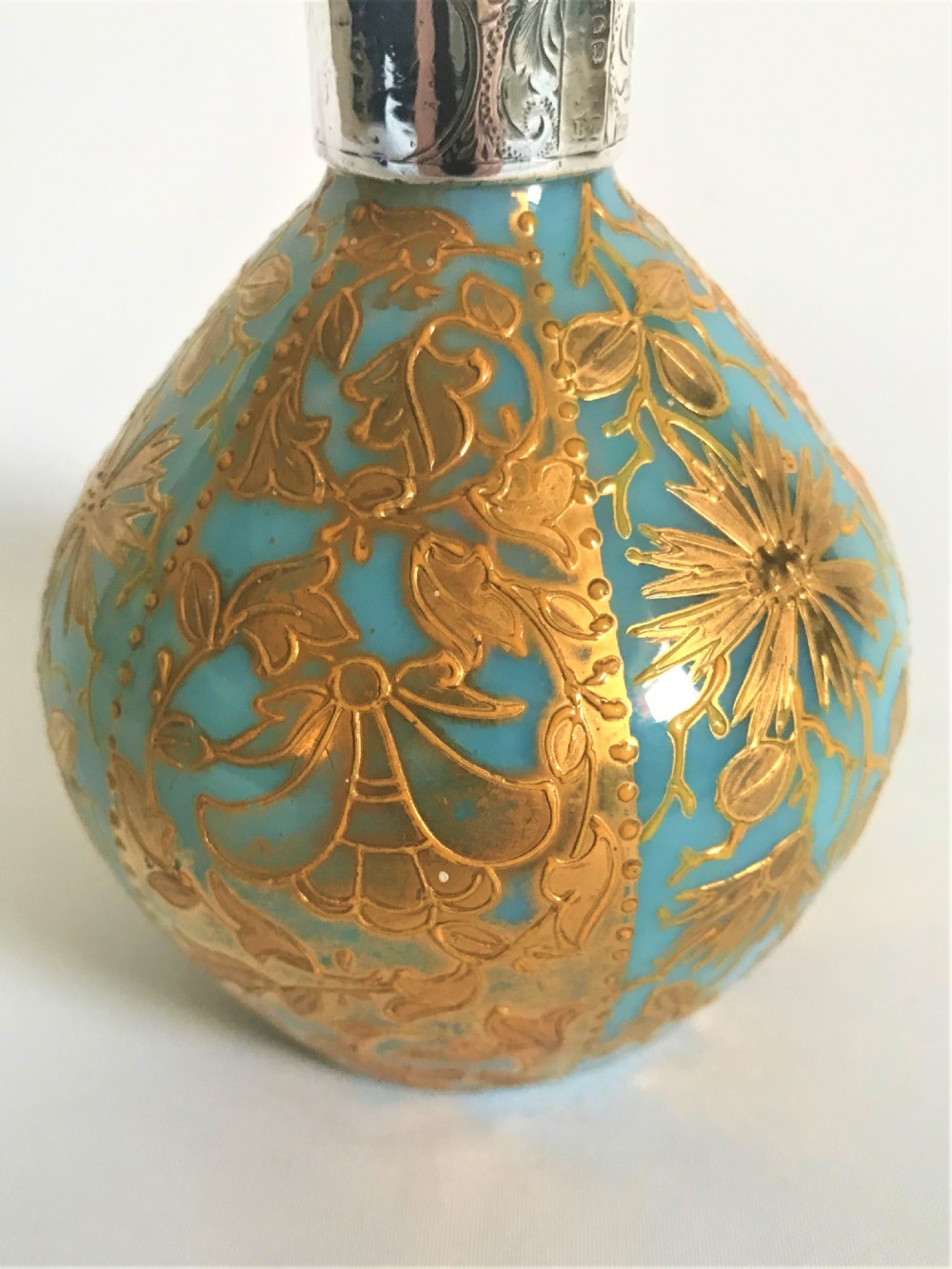 A lovely Victorian silver mounted cologne bottle View IV