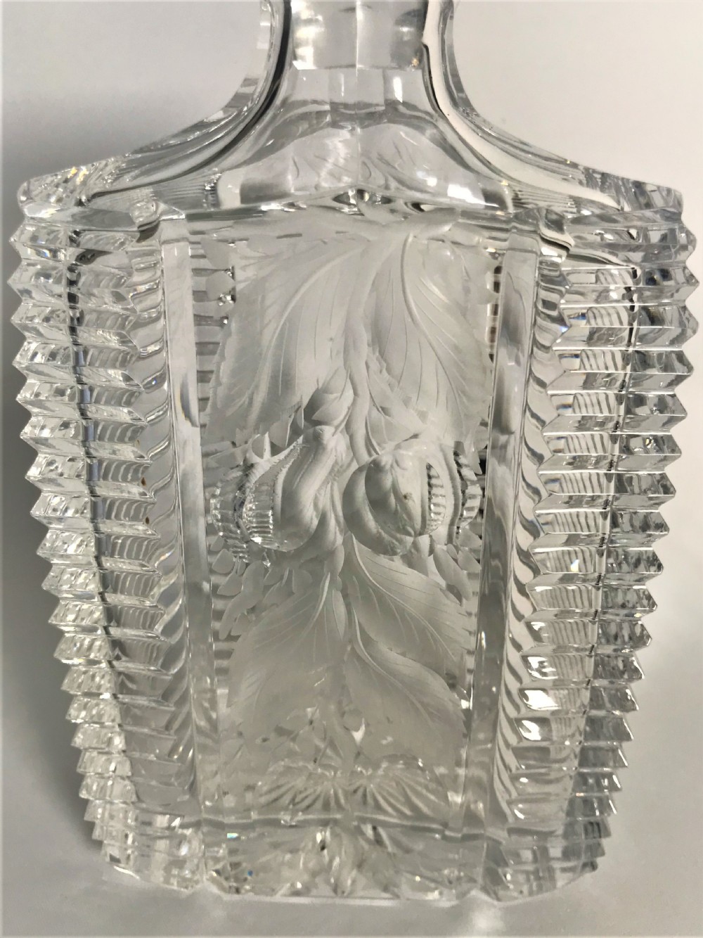 An outstanding Art Deco cut glass decanter View II