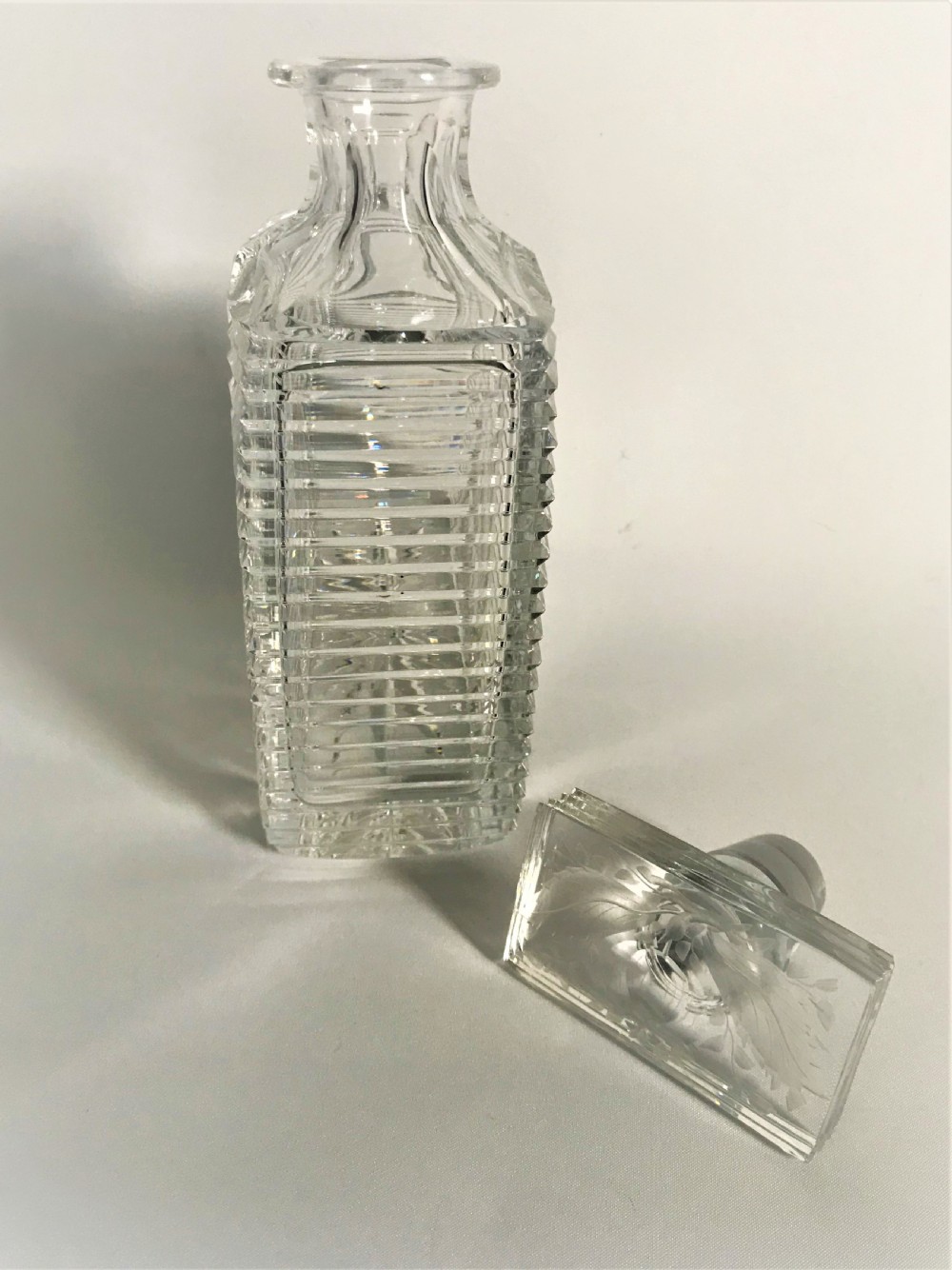 An outstanding Art Deco cut glass decanter View V