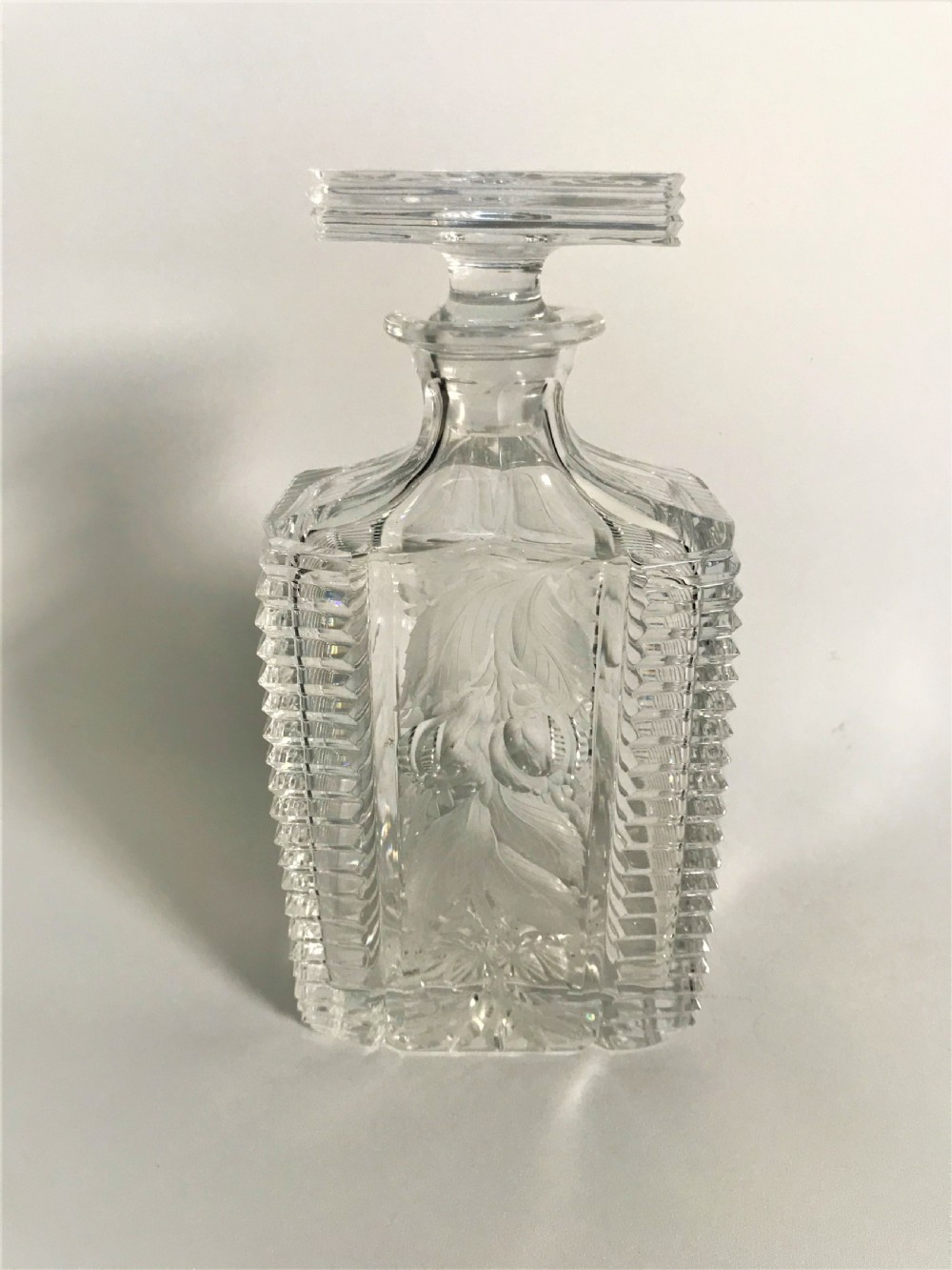 An outstanding Art Deco cut glass decanter View VII