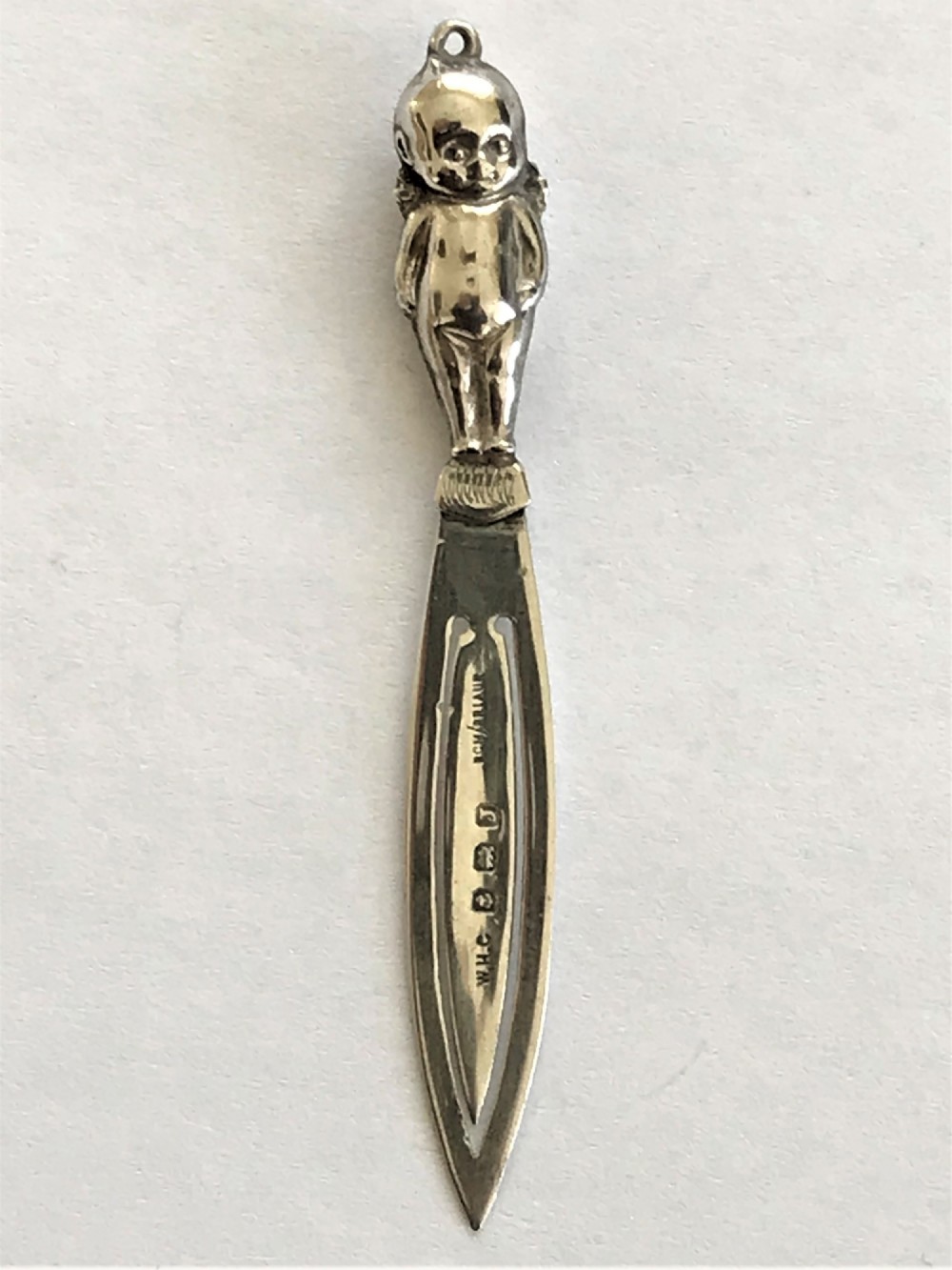 A Rare Silver 'good luck' Silver Bookmark